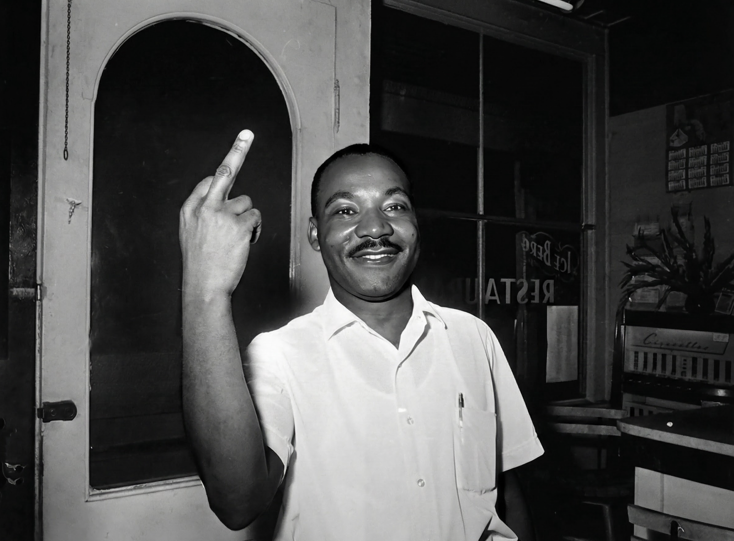 Defiant MLK satire graphic
