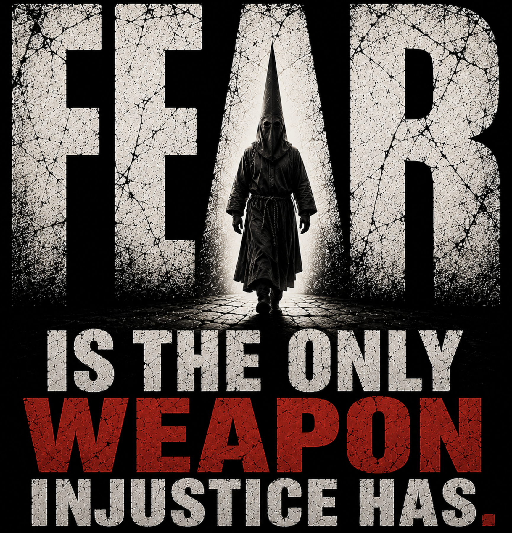 Fear is the only weapon injustice has graphic